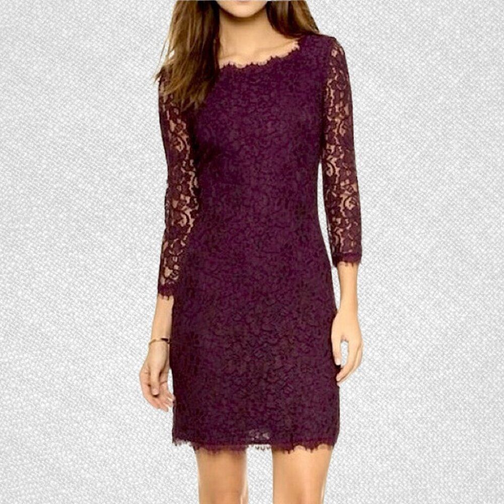 Aritzia Babaton Rafael Burgundy Lace Dress Size 6